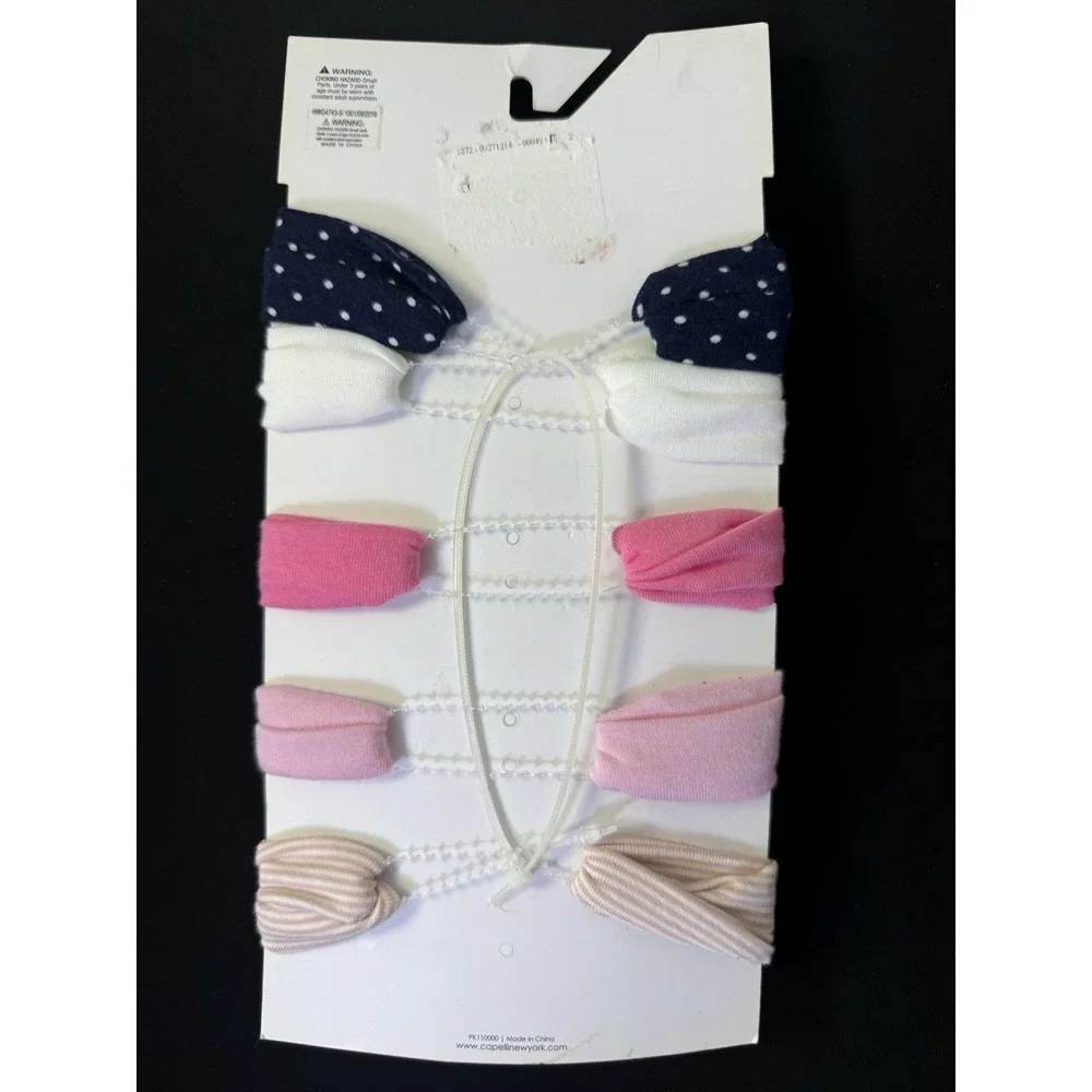 Capelli New York Girls Infant Newborn Headwraps/Headbands Set